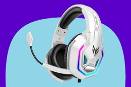 YPBDAN Gaming Headset on a blue background.