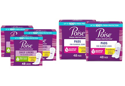 5 Poise Incontinence Products