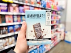 hand holding a Jimmybar box