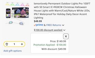 lights Amazon receipt