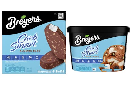 2 Breyers CarbSmart Ice Cream