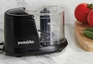 an electric vegetable chopper on a kitchen counter
