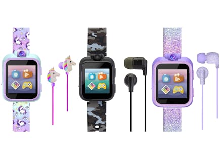 iTech Kids' Smartwatch and Earbuds Set