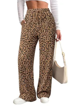 Dokotoo Women's Leopard Print Pants