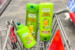Garnier products in a shopping cart
