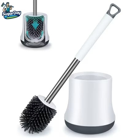 Toilet Bowl Brush and Holder Set