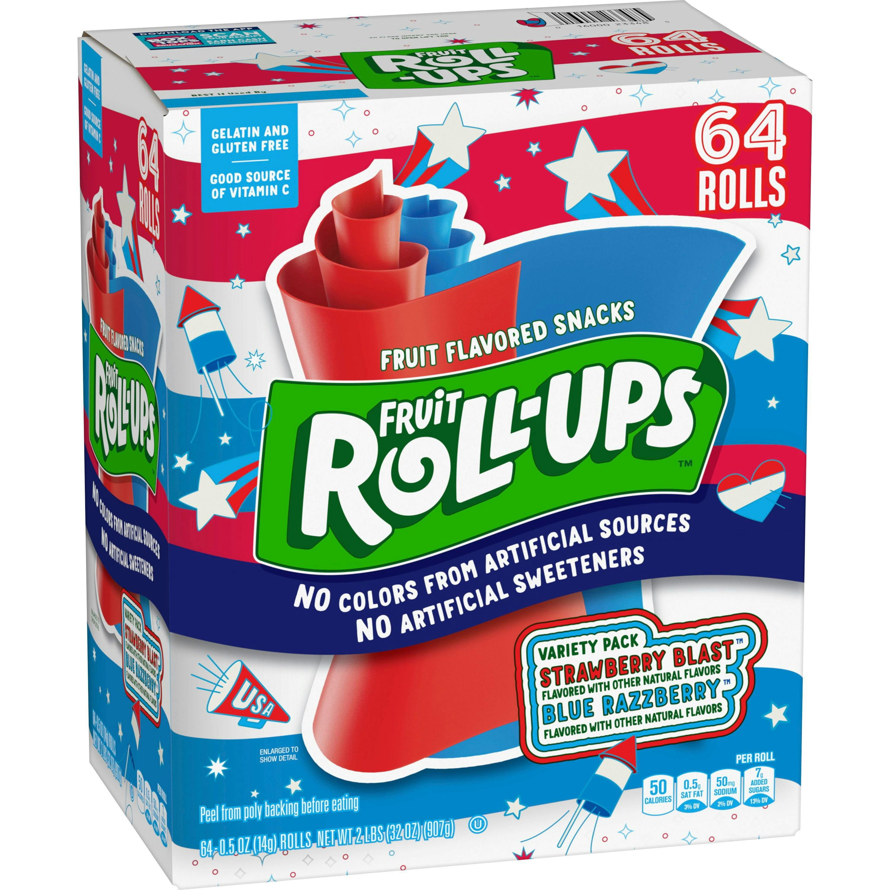 Fruit Roll-Ups Snacks 64-Pack