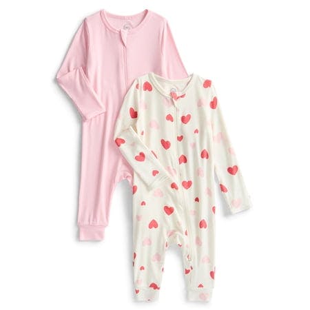Footless Coverall Pajamas 2-Pack