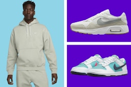 Nike Sale: $51 Women's Air Max, $43 Men's Hoodie, and $46 Waffle Shoes card image