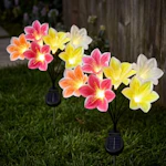 Solar Garden Lily Flower Lights 2-Pack