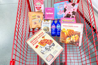 trader joes may items grouping in shopping cart