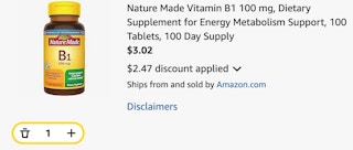 Nature Made Vitamin B1