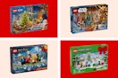 walmart lego advent calendar collage