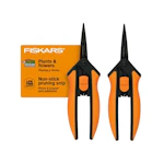 Fiskars Micro-Tip Pruning Snips 2-Pack
