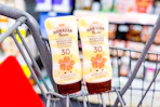 hawaiian tropic sunscreen in shopping cart