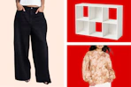 Women's jeans and hoodie + a storage organizer