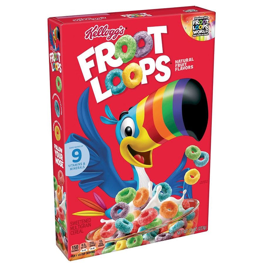 3 Froot Loops Cereal Boxes