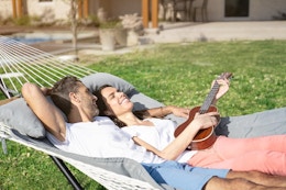 Get 50% Off This Double Hammock With a Stand on Amazon — Pay Only $89.50 card image