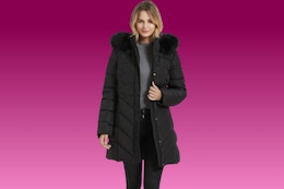 black women's jacket on KCL template