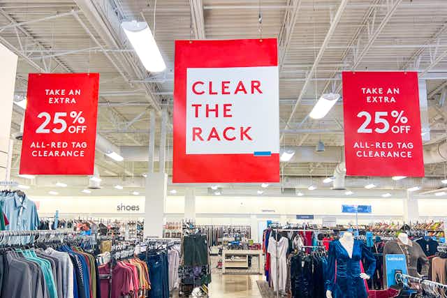 Nordstrom Rack's Clear the Rack Sale Gets You an Extra 25% Off Clearance card image