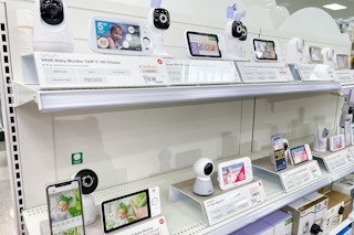 baby monitors aisle at target