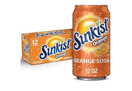 Sunkist Orange Soda 12-Pack