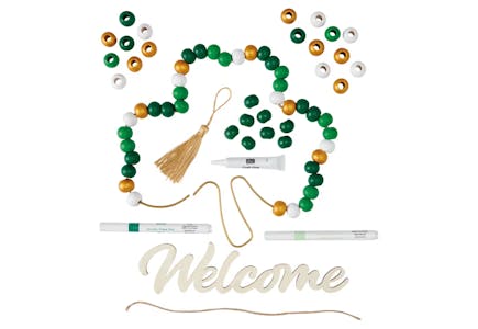 Create Your Own Wood Bead Wreath