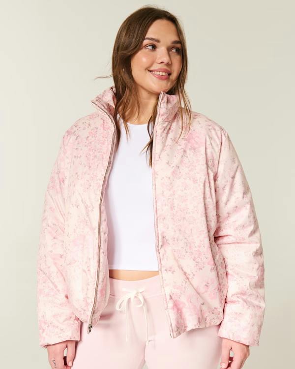Hollister Zip-Up Puffer Jacket
