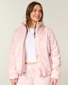 Hollister Zip-Up Puffer Jacket