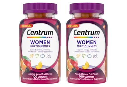 2 Centrum Women Multigummies Bottles