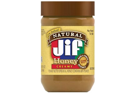 Jif Natural Peanut Butter and Honey