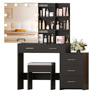 Ktaxon Light-Up Makeup Vanity Table