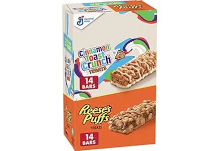 4 Cereal Treat Bars Variety Packs