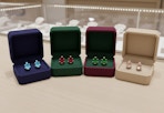 Gemstone Pear Stud Earrings