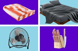 Cooling Bed Sheets, $5 Throw Blankets, and More Hot Walmart Home Deals card image