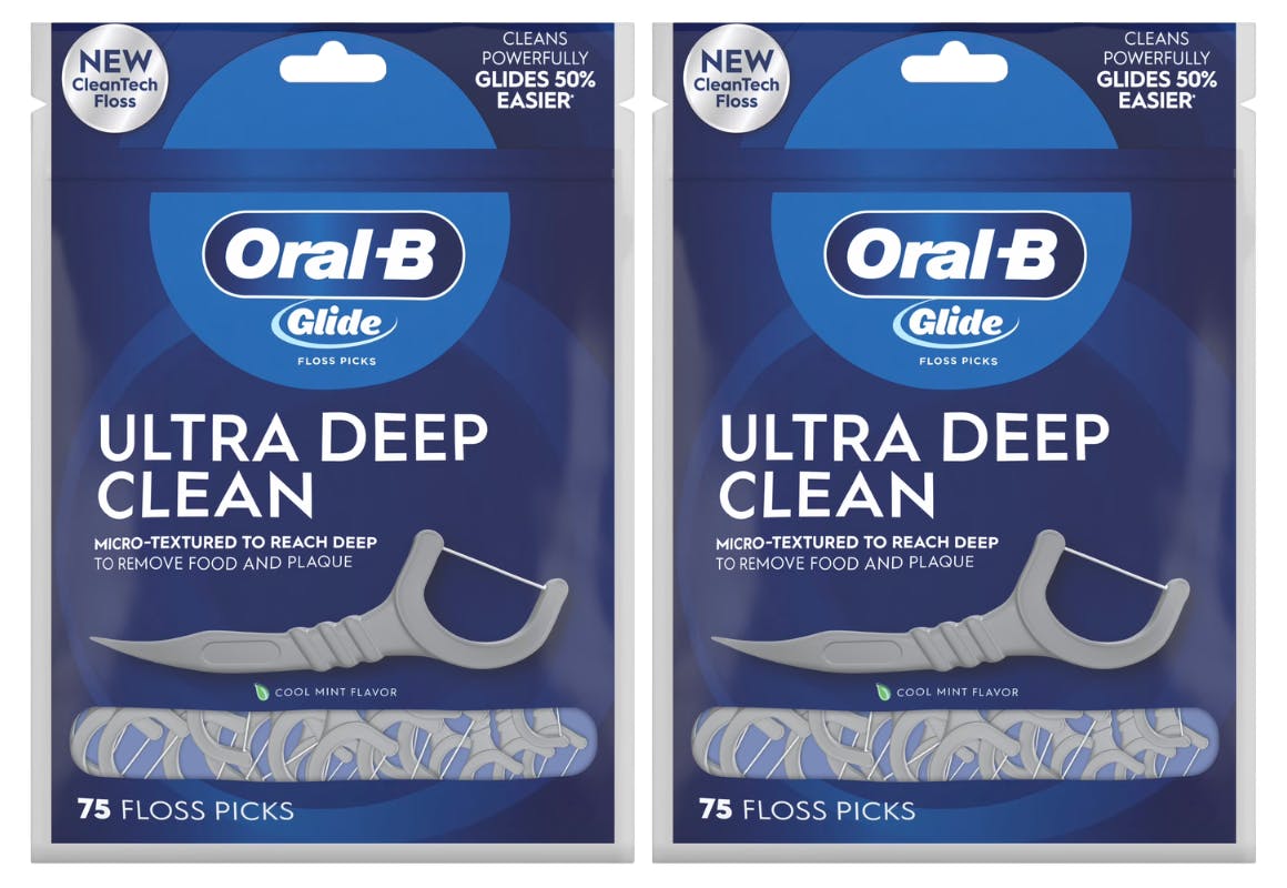 2 Oral-B Floss Picks