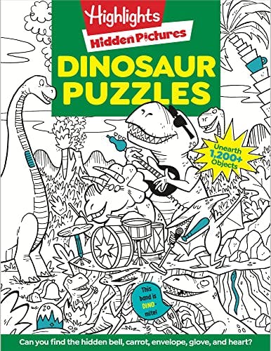 Dinosaur Puzzles Activity Book