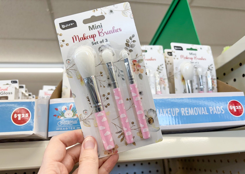 dollar tree b-pure mini makeup brushes th