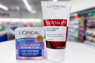loreal paris collagen moisturizer and revitalift cleanser