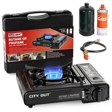 Dual Fuel Portable Camping Stove