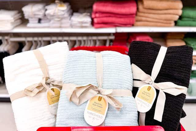 Threshold Quick-Dry Bath Towel Sets, Only $8.55 at Target (Top Seller) card image