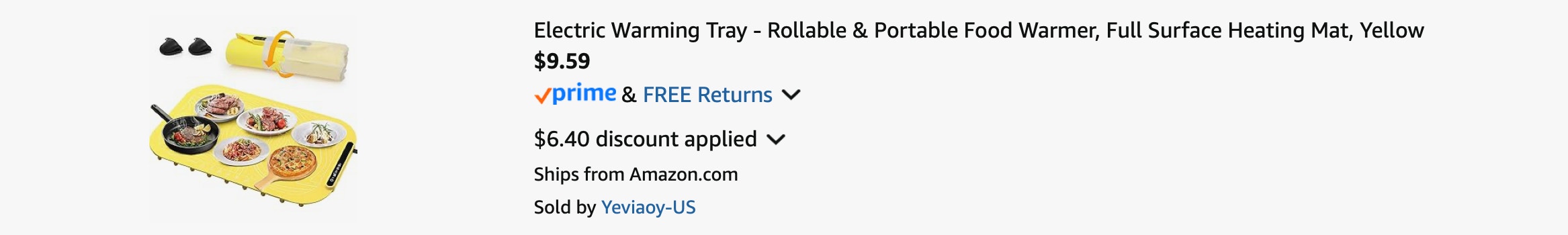 Amazon Electric Warming Tray 2025