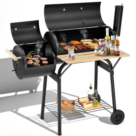 Charcoal Grill with Offset Smoker