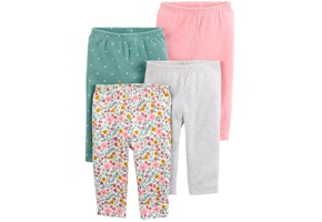 Polka Dot and Floral Pants 4-Pack