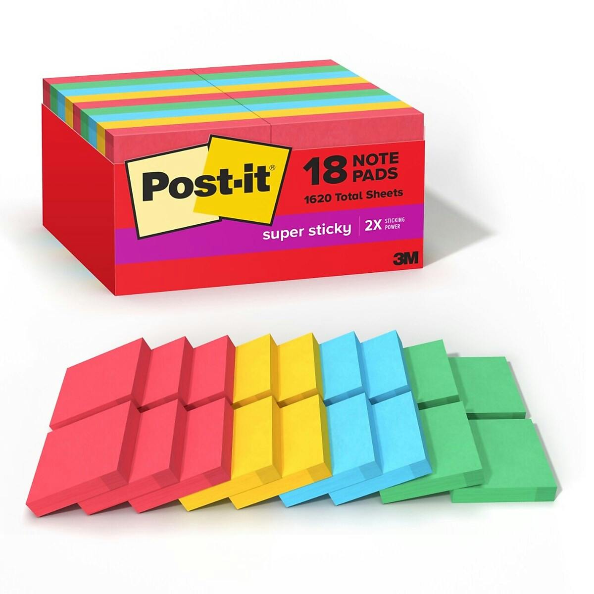 Post-it Super Sticky Notes 18-Pack