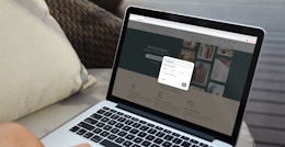 a person looking at the etsy wedding registry website on their macbook