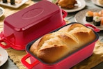 Bread Pan Enameled Cast Iron Loaf Pan with Lid B0F9L54YQR