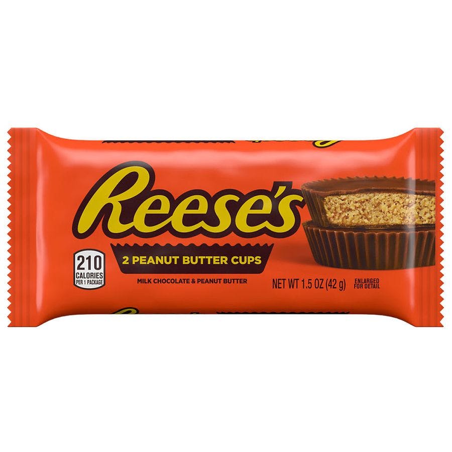 2 Reese's Peanut Butter Cup Packs