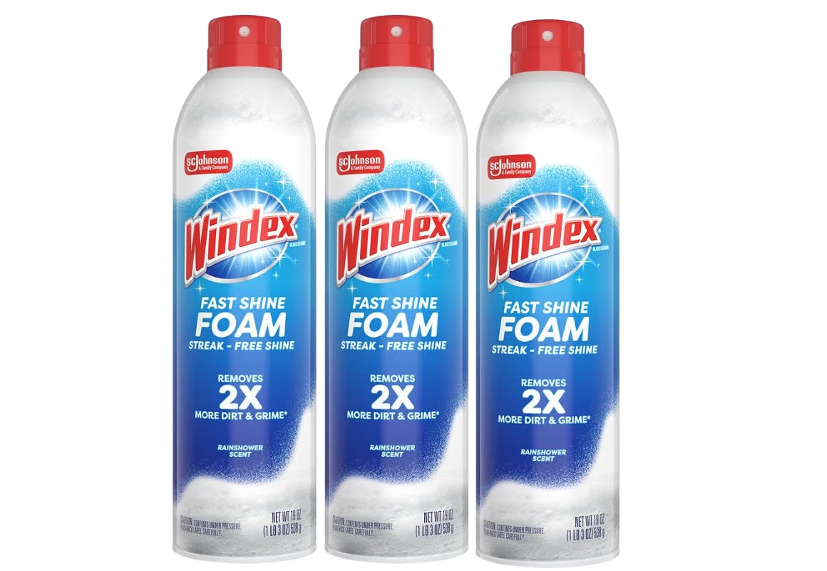 3 Windex Foam Cleaners