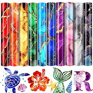 Rainbow Marble Heat Transfer Vinyl